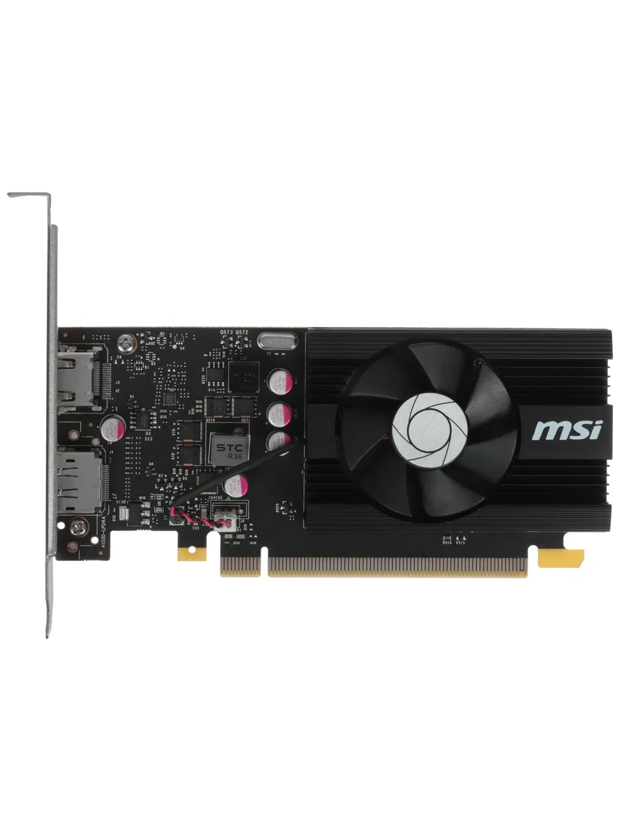 MSI Видеокарта NVIDIA GeForce GT 1030 4GD4 LP OC 4 ГБ