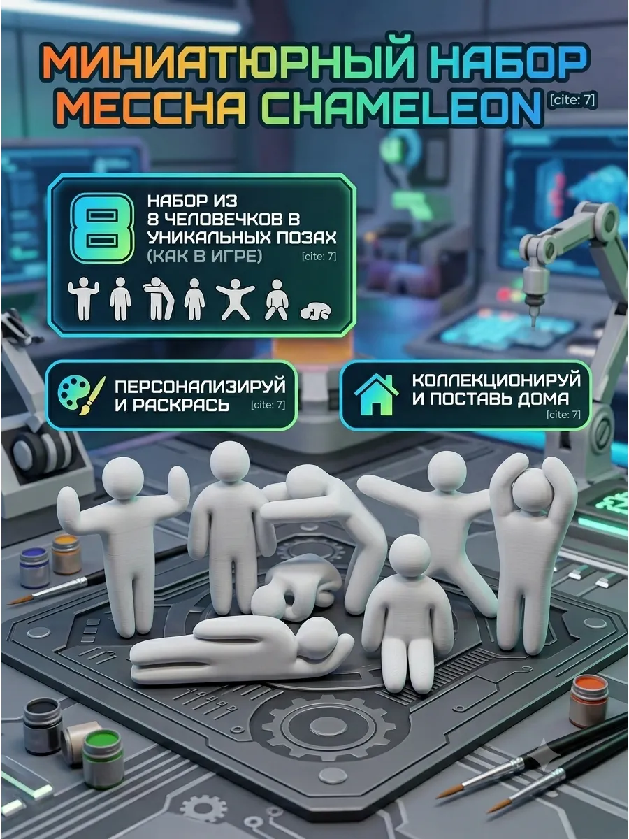 Набор человечков из игры MECCHA CHAMELEON