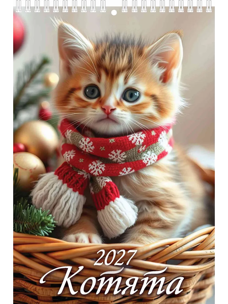 Календарь малый настенный 2027 170х250 Котята
