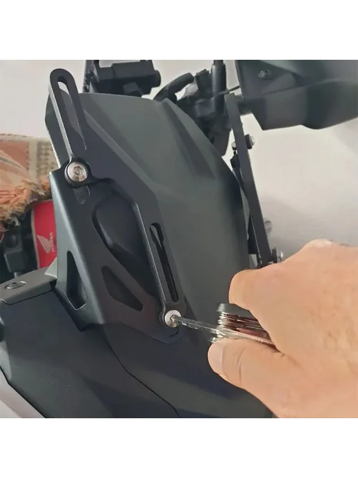 HEDU Регулятор ветрового стекла для Honda NC750X 2021-2023, серый, серый, фото 4