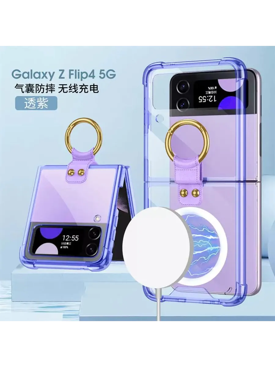 Защита для Samsung Z Flip4, прозрачный Purple