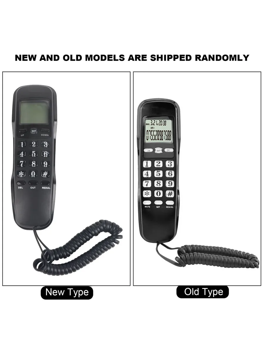 VBESTLIFE Mini Phone Стационарный телефон Черный, черный