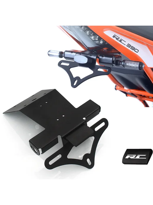 CK CATTLE KING Держатель номерного знака для мотоцикла KTM RC 390 200 125 D, черный, фото 2