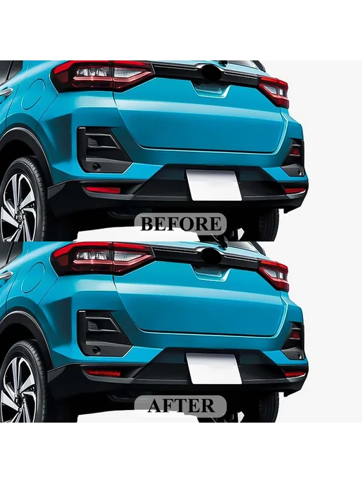 MAGIC COLORM Светодиодный отражатель заднего бампера Toyota Raize Red B, красный, фото 6