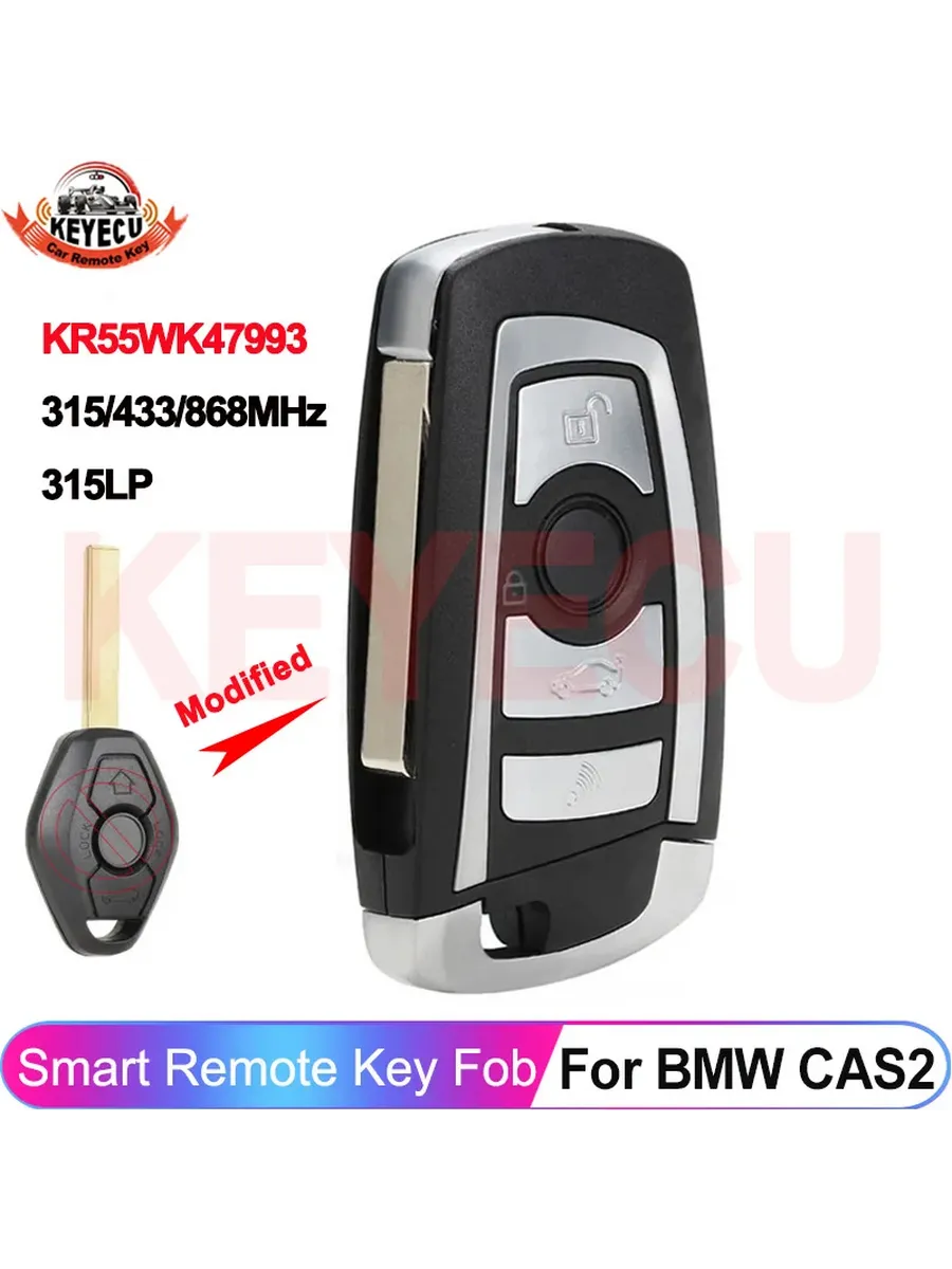 Система KEYECU CAS2 315 433 315LP 868 МГц для BMW 5 серии E4