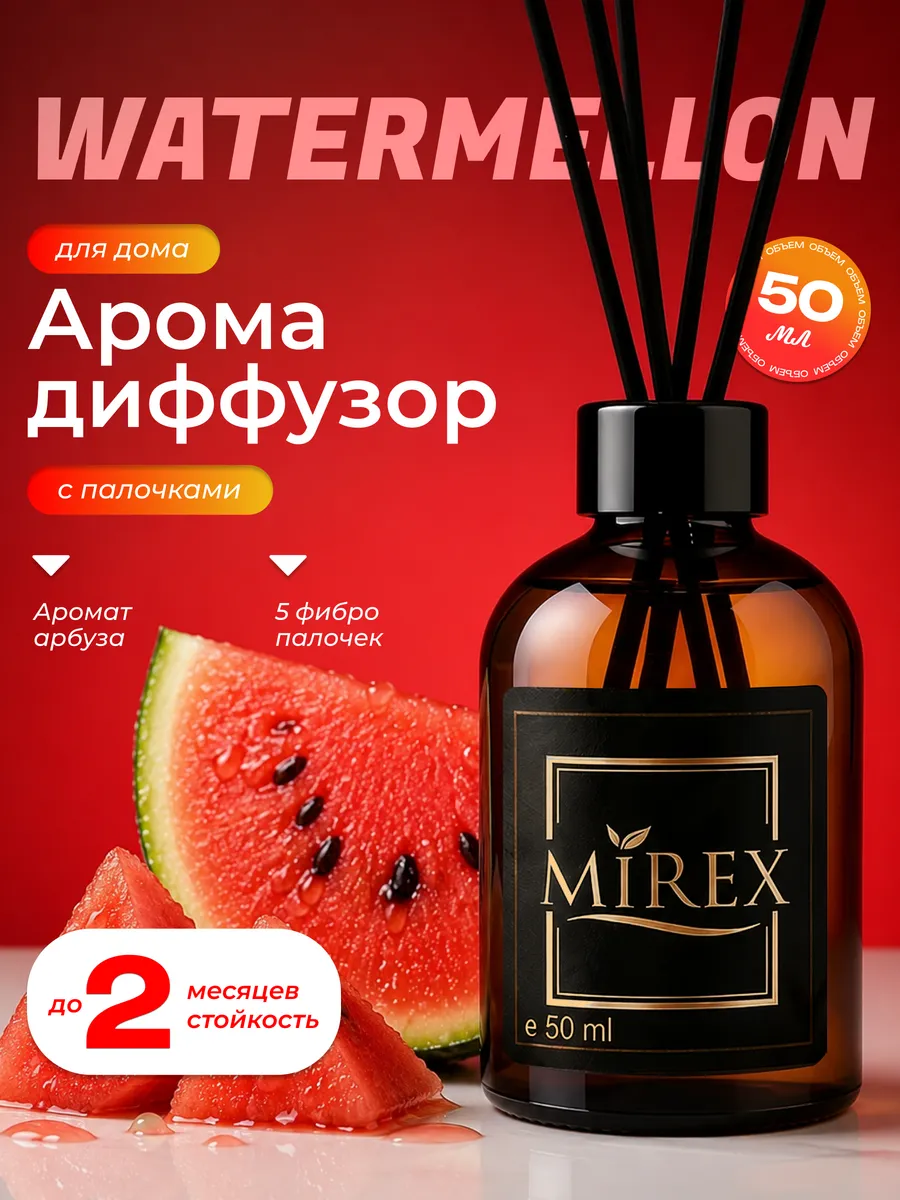 Диффузор для дома с фибровыми палочками ароматизатор