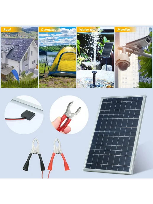 Нет бренда Солнечная панель 300W с контроллером 100A, 300 Вт, фото 4