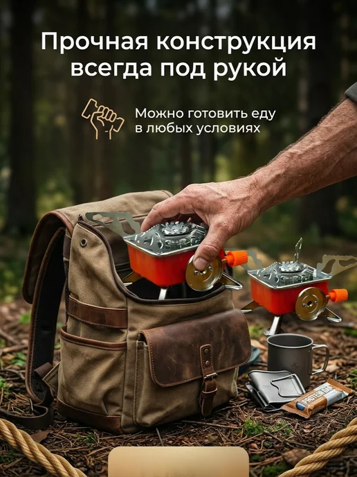 Газовая горелка с пьезоподжигом портативная, вариант, фото 3